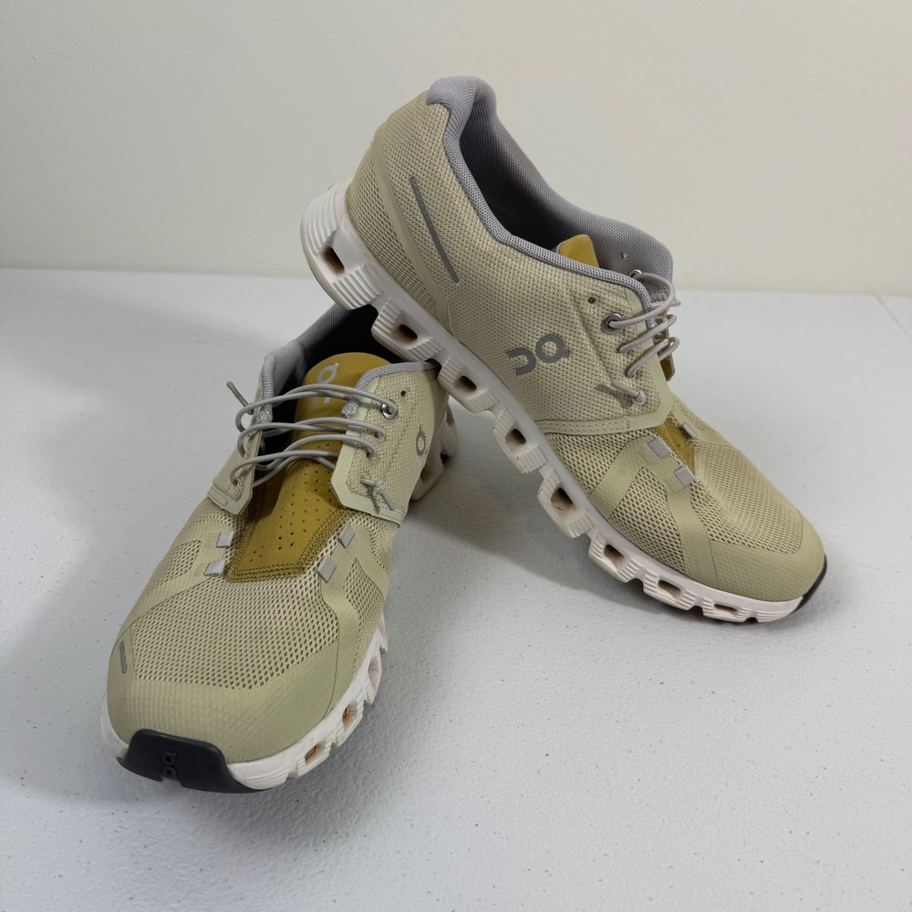 On Running Cloud Mens 10 Sand Mustard Yellow Low Top Sneakers 59.98163